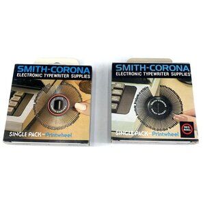 Smith Corona Printwheel Lot of 2 Script 946 Pica 300 10 Red Ring Original Boxes